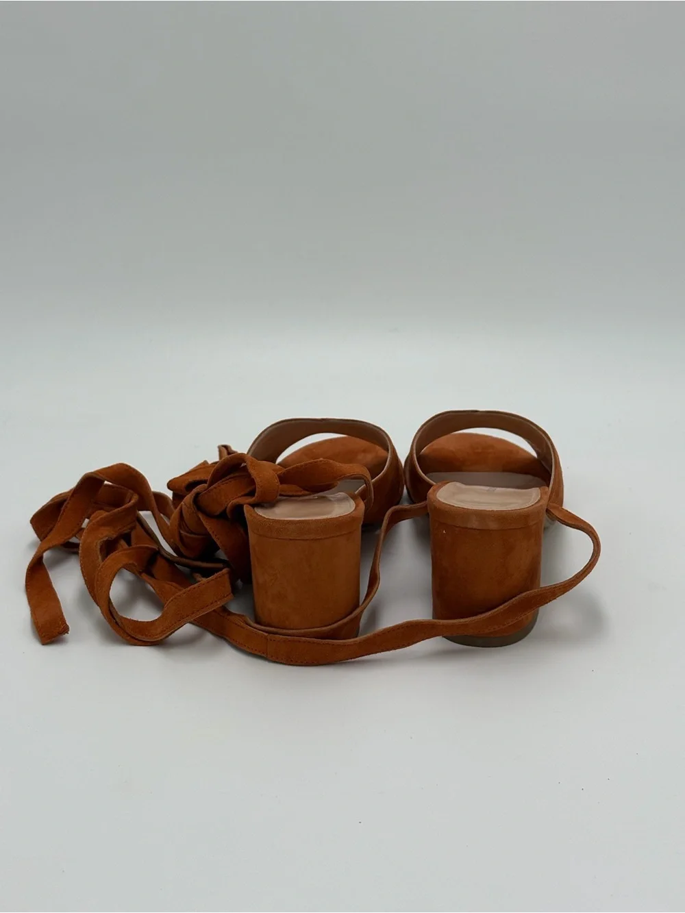Suede Lace-Up Sandals in Brown by Charles David